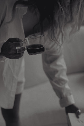 Drinking Lulu At Home Freshly Brewed